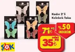 KADIN 2’Lİ KELEBEK TOKA
